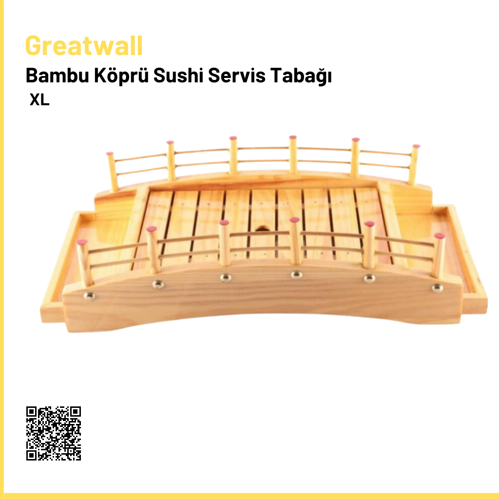 Bambu Köprü Sushi Servis Tabağı XL