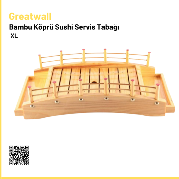 Bambu Köprü Sushi Servis Tabağı XL