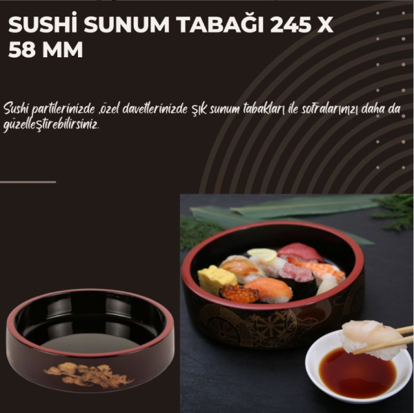 Sushi Sunum Tabağı 245 X 58 mm