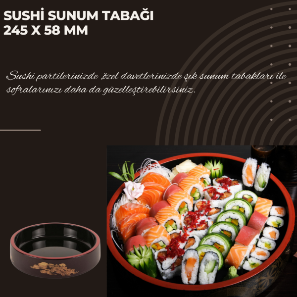 Sushi Sunum Tabağı 24,5x5,8 Cm