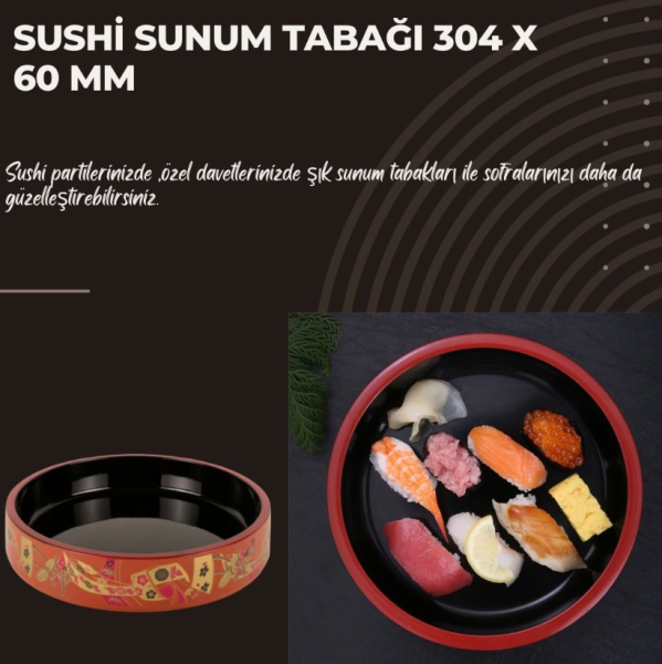 Sushi Sunum Tabağı 30,4x6 Cm