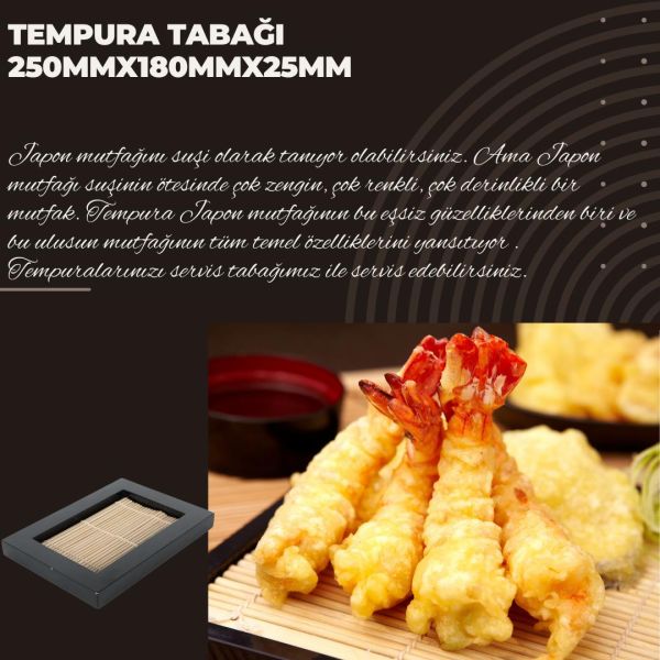 Soba Tempura Tabağı 250 x 180 x 25 mm