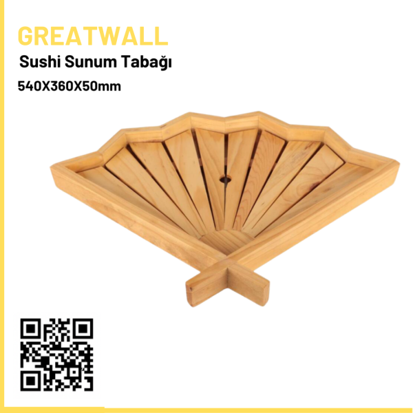 Bambu Sushi Sunum Tabağı 54x36x5 Cm