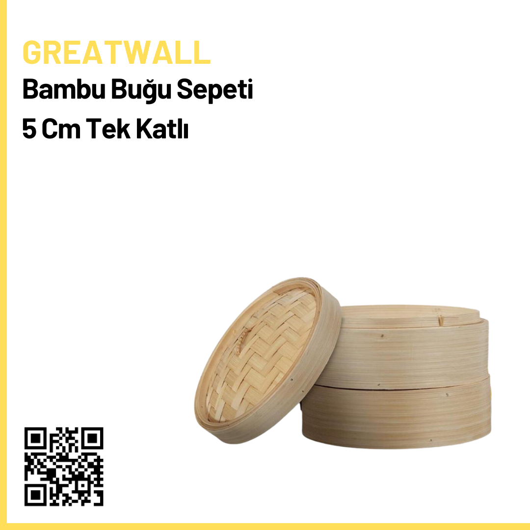 Bambu Buğu  Sepeti 5 Cm Tek Katlı
