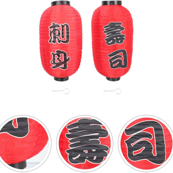 Japon Feneri Sushi Temalı h:58cmd:30cm