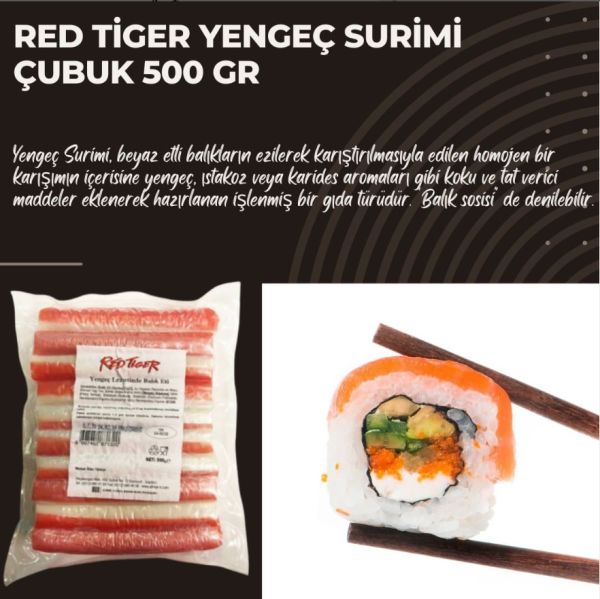 Red Tiger Yengeç Surimi Çubuk 500 gr