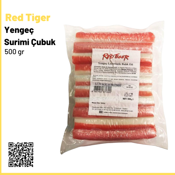 Red Tiger Yengeç Surimi Çubuk 500 gr