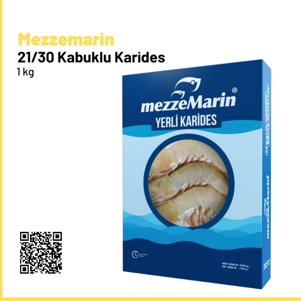 Mezzemarin 21/30 Kabuklu Karides 1 Kg