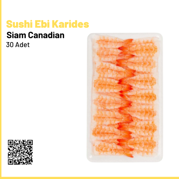Sushi Ebi Karides  30 adet Siam Canadian