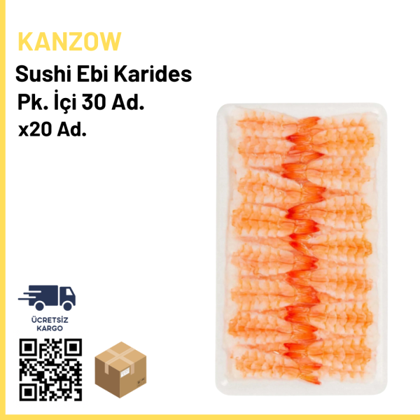 Kanzow Sushi Ebi Karides 5 L (Pk İçi 30 Adet) x20 (Ad: 750₺)