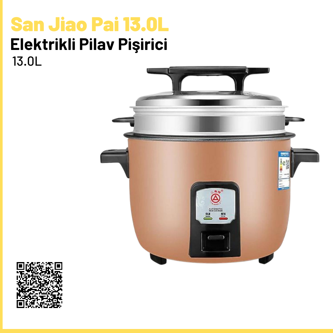 San Jiao Pai 13.0L HY-195A Elektrikli Pilav Pişirici(Rice Cooker)