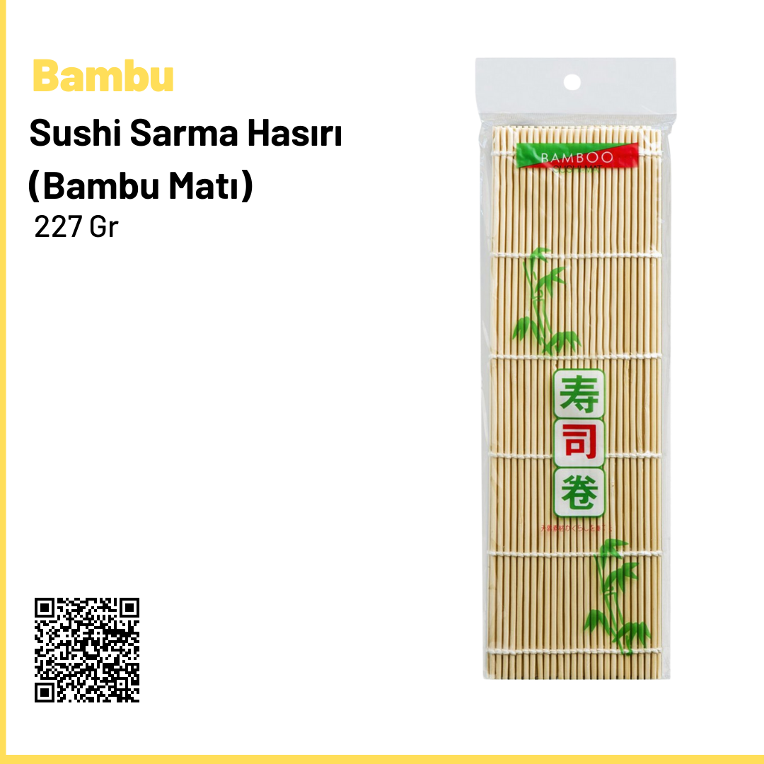 Bambu Sushi Sarma Hasırı (bambu matı) 24 cm