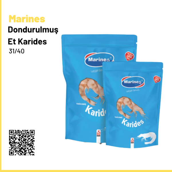 Marines Dondurulmuş Et Karides 31/40