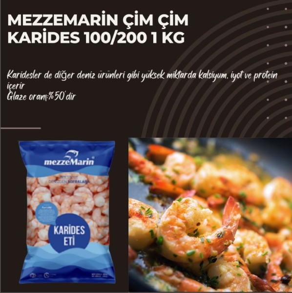 Mezzemarin Çim Çim Et Karides 100/200 1 Kg