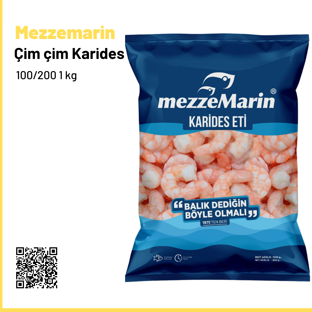 Mezzemarin Çim çim Karides 100/200 1 kg