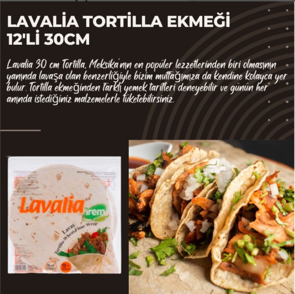Lavalia Tortilla Ekmeği 12'li - 30 cm