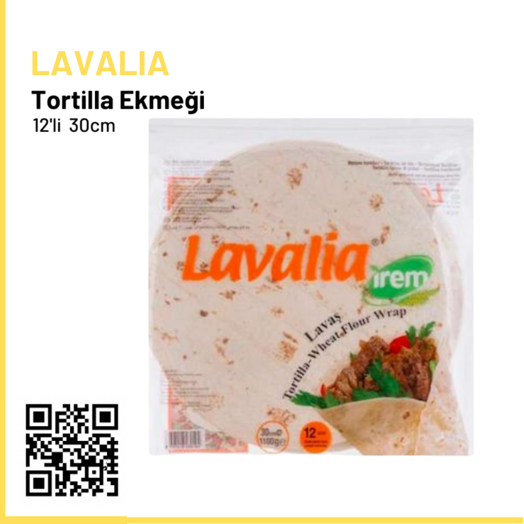 Lavalia Tortilla Ekmeği 12'li - 30 cm