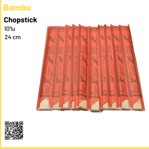 Bambu Chopstick 10'lu 24 cm