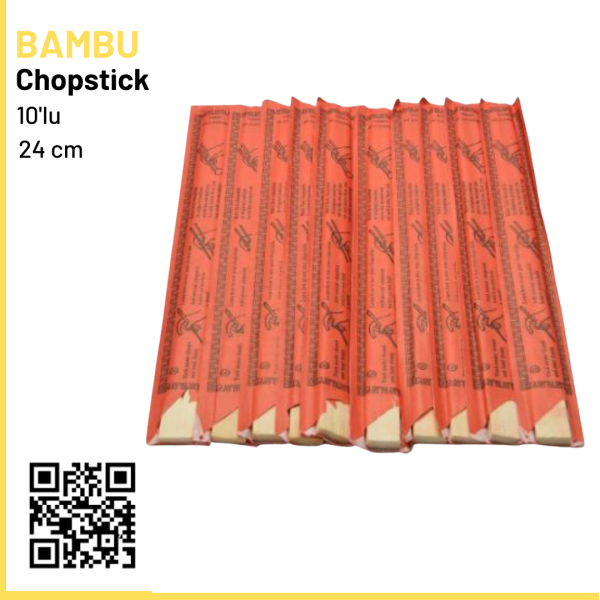 Bambu Chopstick 10'lu 24 cm