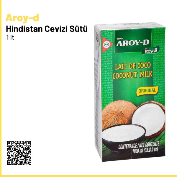 Aroy-d Hindistan Cevizi Sütü 1 lt