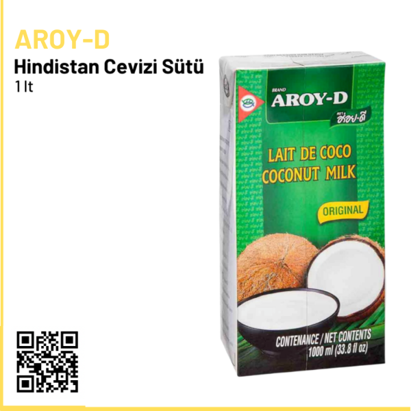 Aroy-d Hindistan Cevizi Sütü 1 lt