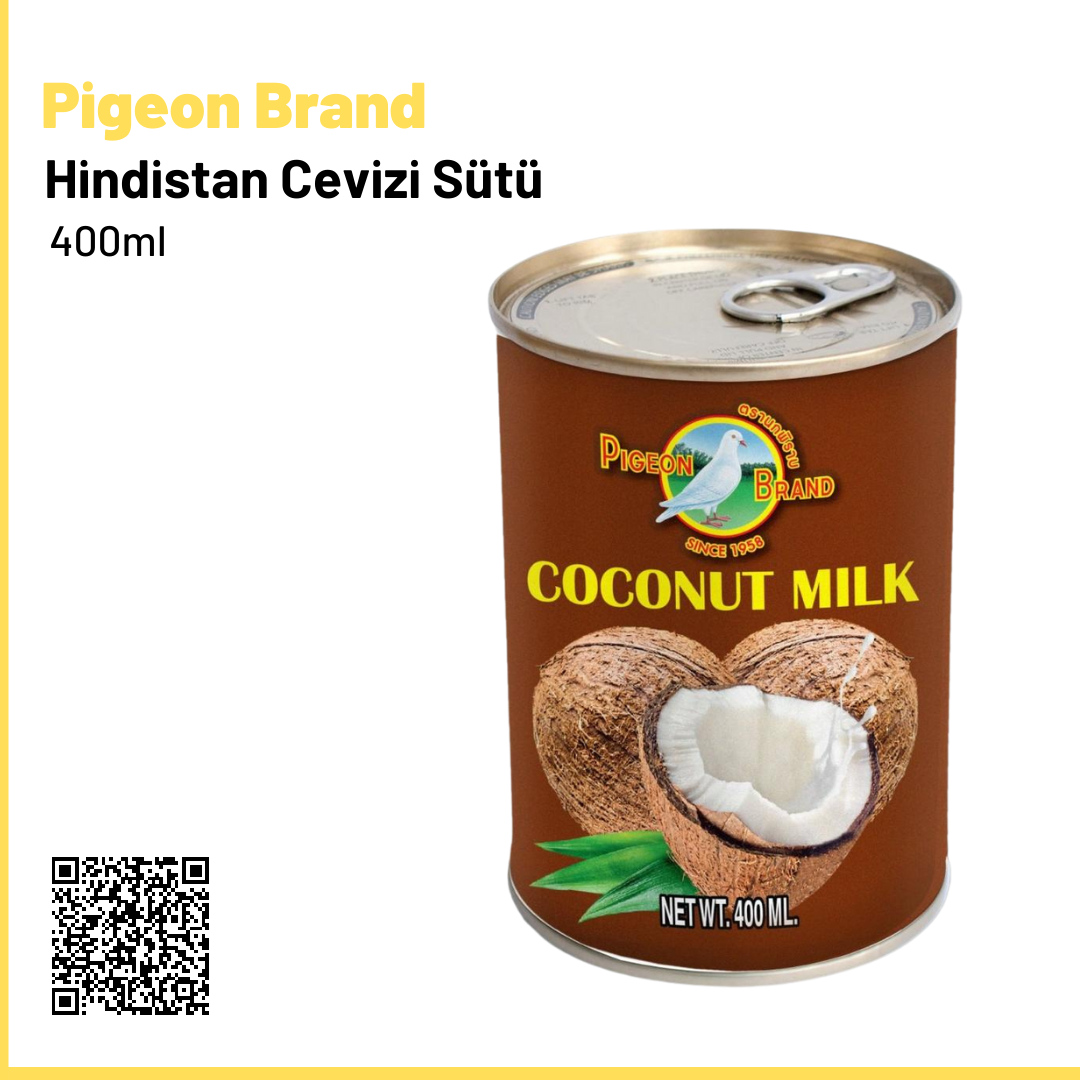Pigeon Brand Coconut Milk (Hindistan Cevizi Sütü) 400 ml