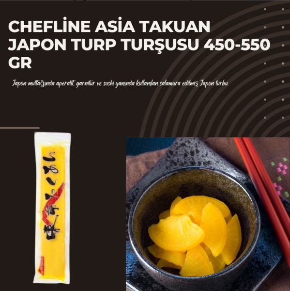 Chefline Asia Takuan Japon Turp Turşusu 450-550 gr