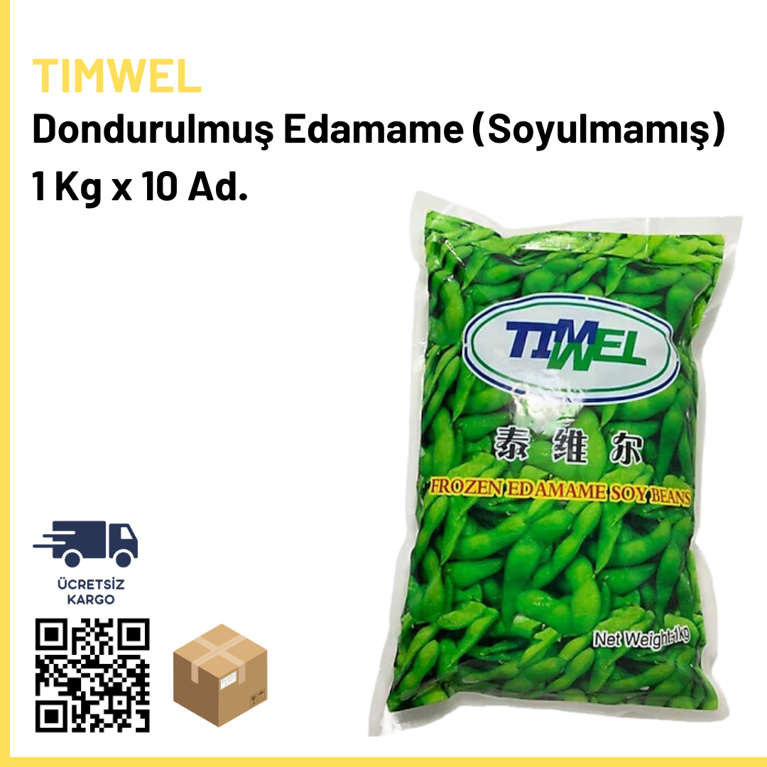 Timwel Dondurulmuş Edamame (Soyulmamış) 1 kg