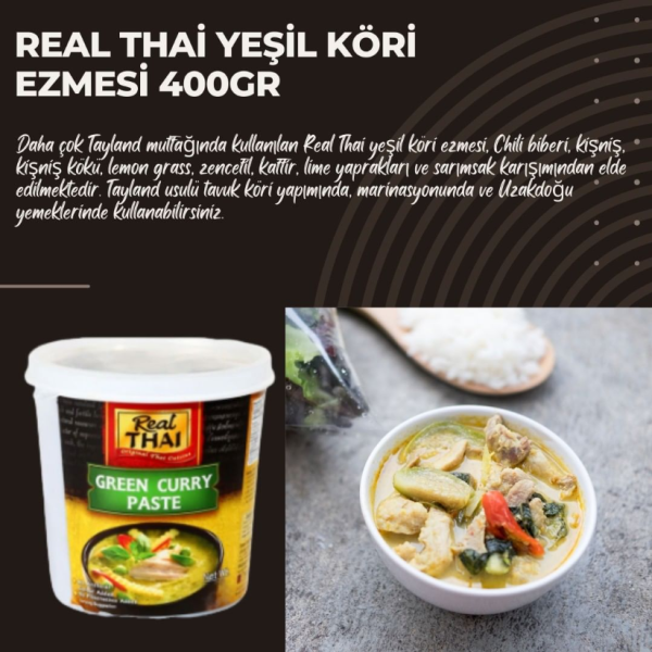 Real Thai Yeşil  Köri Ezmesi 400 gr