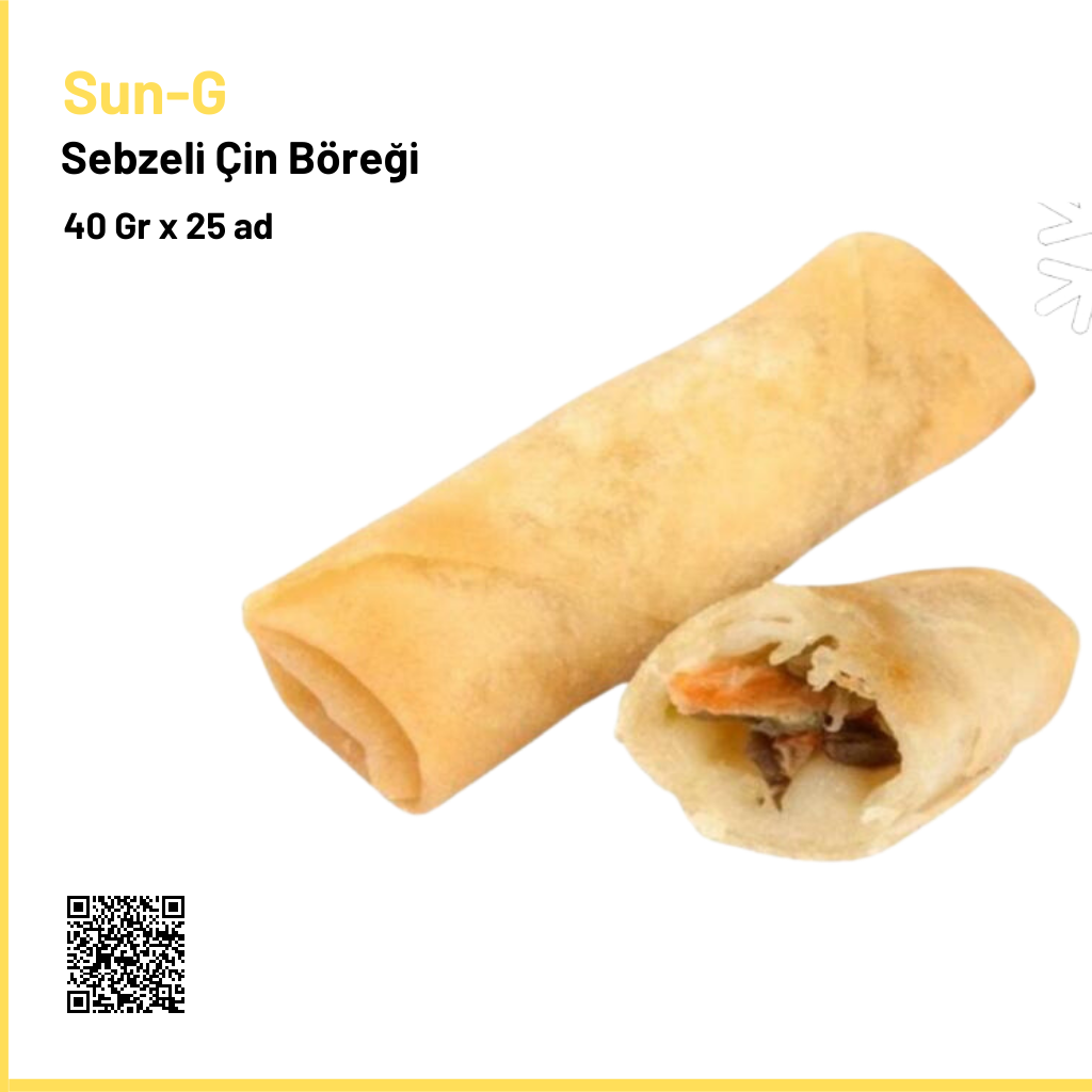 Sun-G Sebzeli Çin Böreği 40 Gr x 25 ad