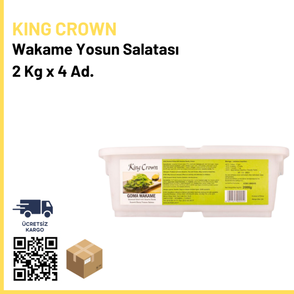 King Crown Wakame (Yosun Salatası) 2 Kg x4 (Ad: 3000₺)