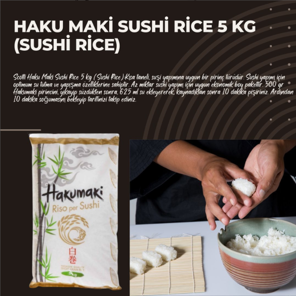 Haku Maki Sushi Rice 5 kg (Sushi Rice)