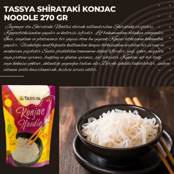 Tassya Shirataki Konjac Noodle 270 Gr