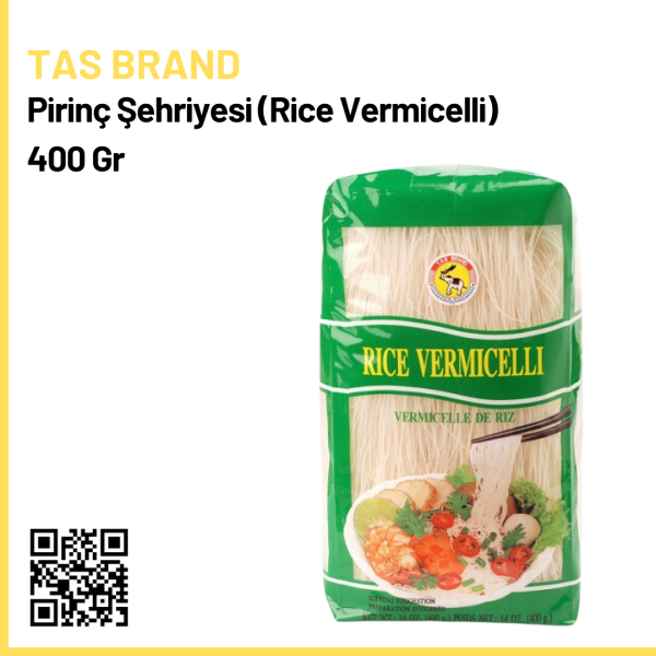 Tas Brand Pirinç Şehriyesi (Rice Vermicelli) 400 Gr