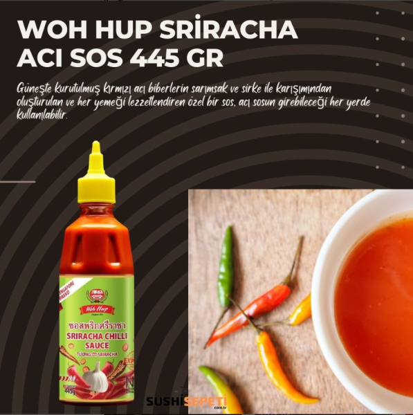 Woh Hup Sriracha Acı Biber Sosu 445 gr