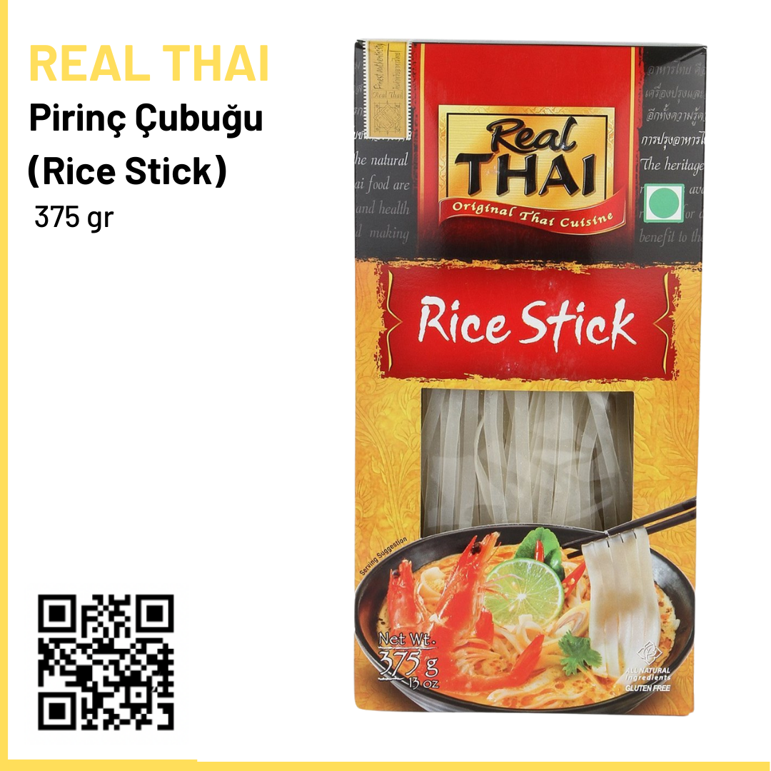 Real Thai Pirinç Çubuğu 375 gr (Rice Stick)