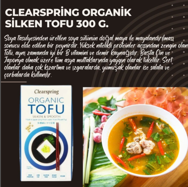 Clearspring Organik Silken Tofu 300 g.