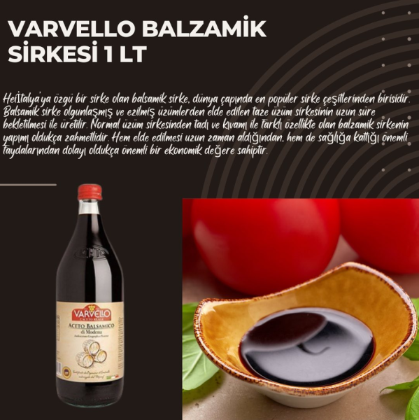 Varvello Balzamik Sirkesi 1 lt