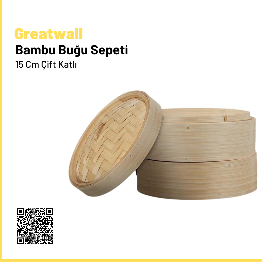 Bambu Buğu  Sepeti 15 Cm Çift Katlı