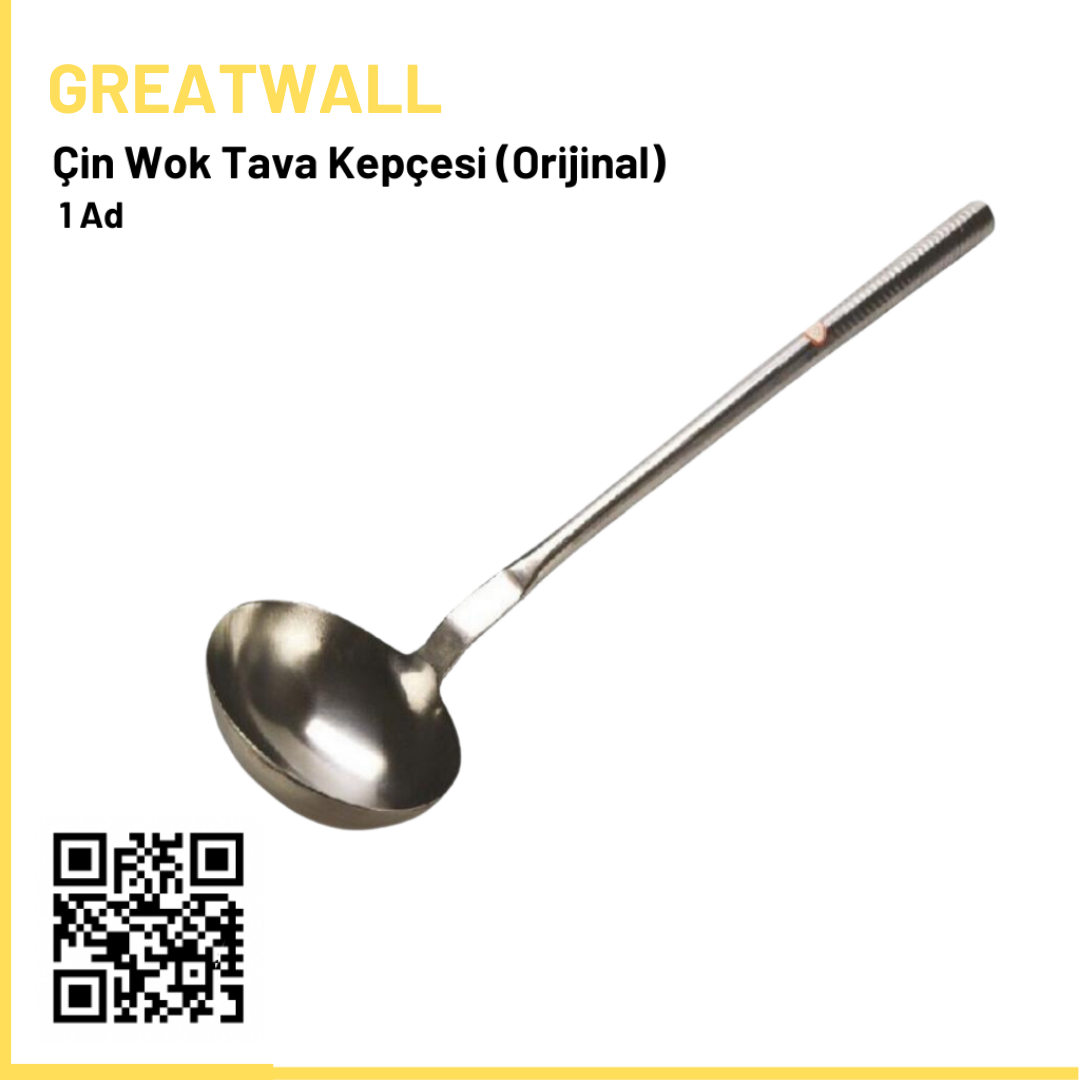 Çin Wok Tava Kepçesi (Orijinal) 16 Cm  Çap