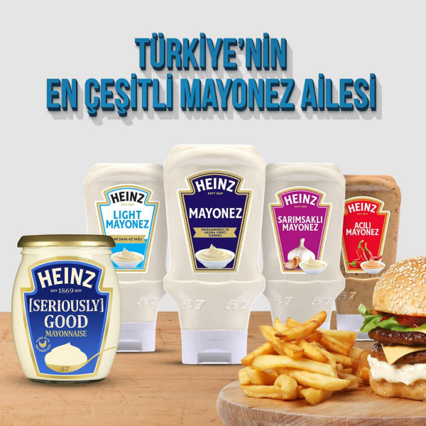 Heinz Mayonez 400 Gr x12 (Ad: 87₺)