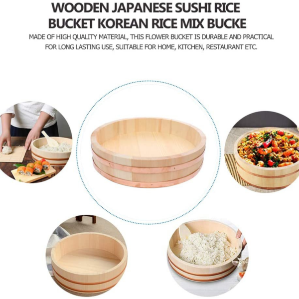 Sushi Pirinç Dinlendirme Küveti Bambu 66 Cm x 12 Cm