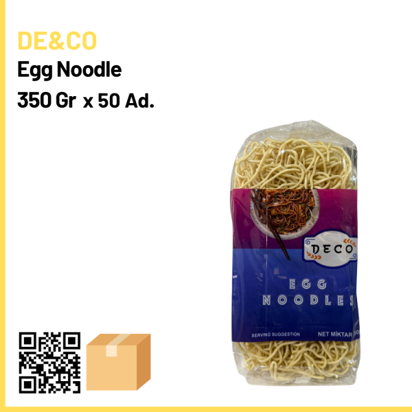 De&Co Egg Noodle 350 Gr x50 (Ad: 60₺)