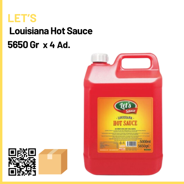 Let’s Louisiana Hot Sauce 5650gr x4 (Ad: 750 ₺)