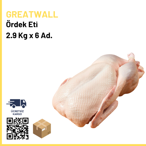 Greatwall Ördek Eti 2.9 Kg x6 (Ad: 800₺)