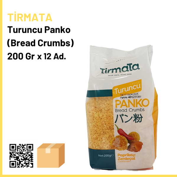 Tirmata Turuncu Panko (Bread Crumbs) 200 Gr x12 (Ad: 55₺)