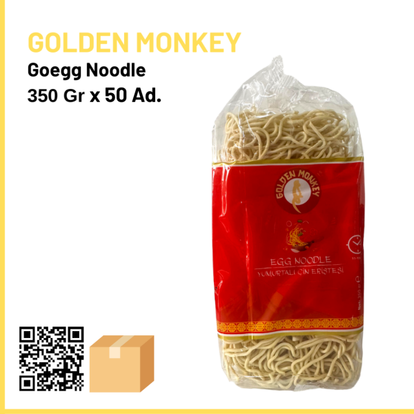 Golden Monkey Egg Noodle 350gr x50 (Ad: 60₺)