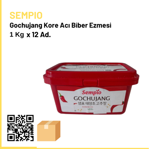 Sempio Gochujang Kore Acı Biber Ezmesi 1 Kg x12 (Ad: 500₺)