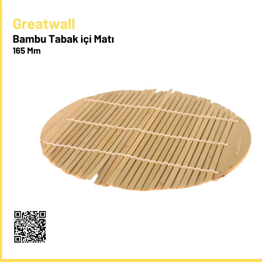 Bambu Tabak içi Matı 16,5 Cm