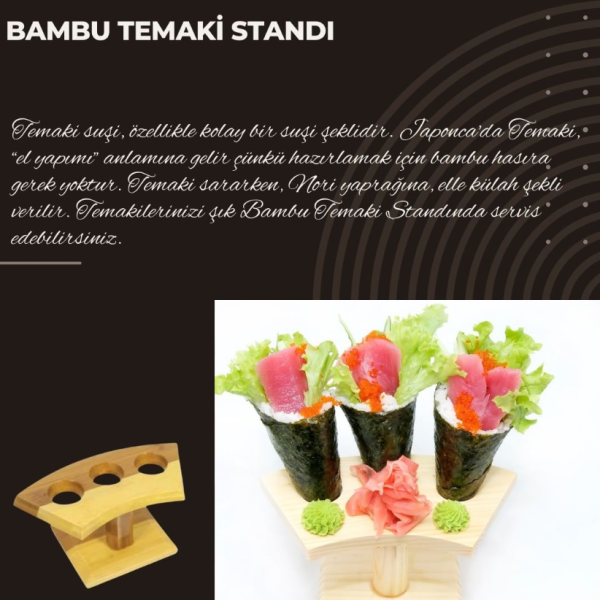 Bambu Temaki Standı  1 Ad